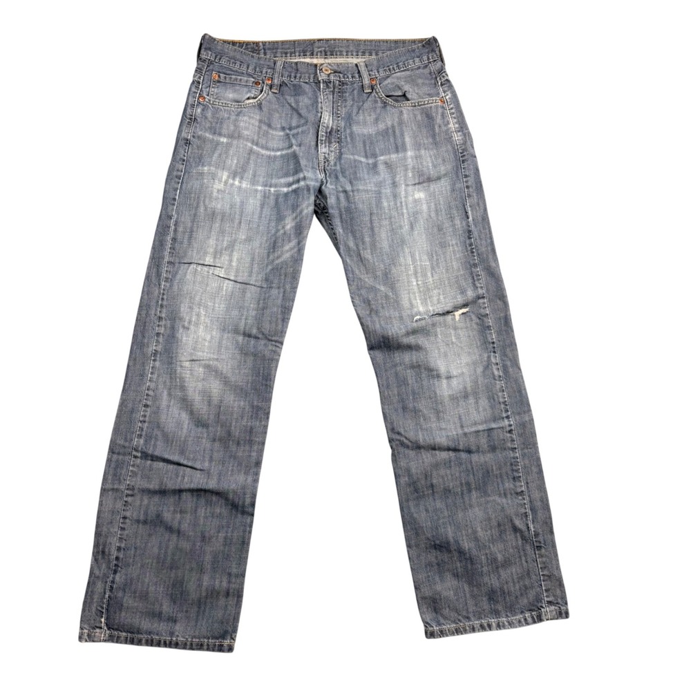 Levis 569 Loose Straight Leg Jeans Mens 33x32 Blue Denim Medium Wash 00569-0133
